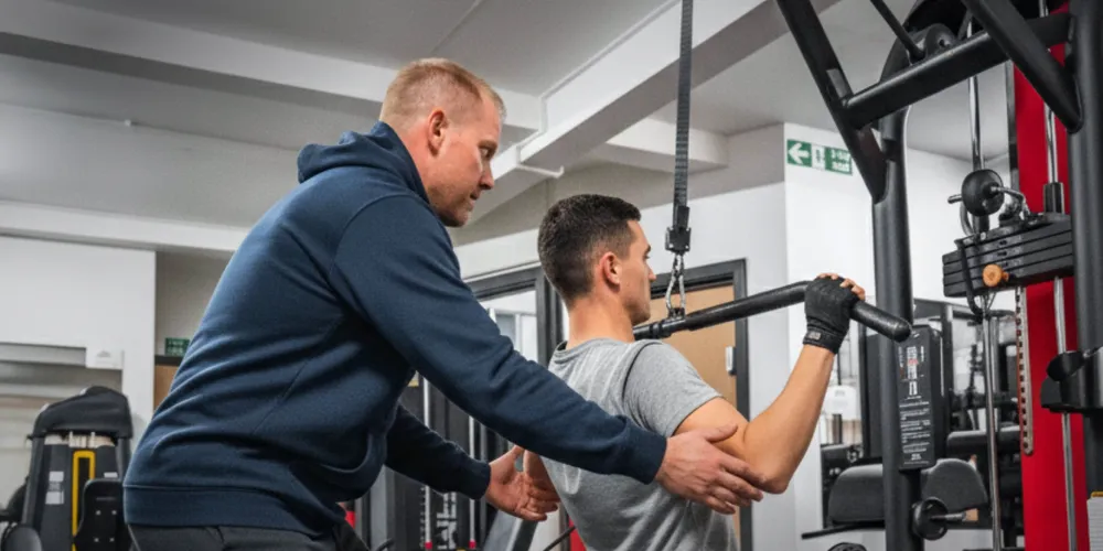 One-on-one personal training session with a certified coach